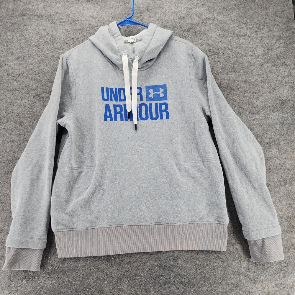 Under Armour Hoodie Womens Large Loose Gray Threadborne